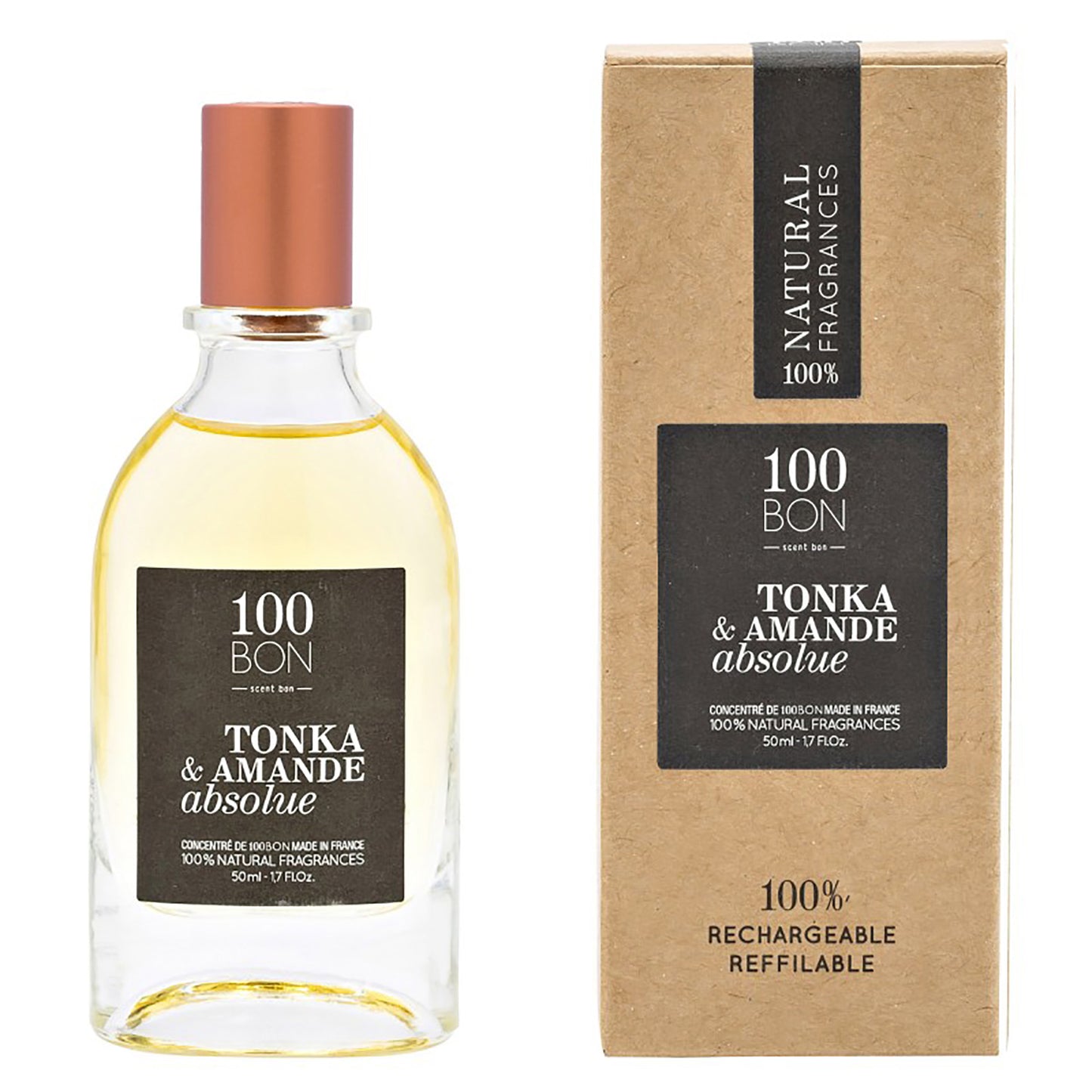 100BON TONKA & AMANDE ABSOLUE 100% NATURAL CONCENTRATE UNISEX FRAGRANCE SPRAY