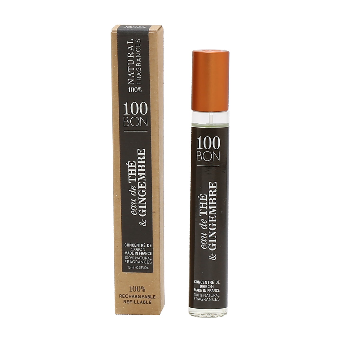 100BON EAU DE THE & GINGEMBRE 100% NATURAL CONCENTRATE UNISEX FRAGRANCE SPRAY