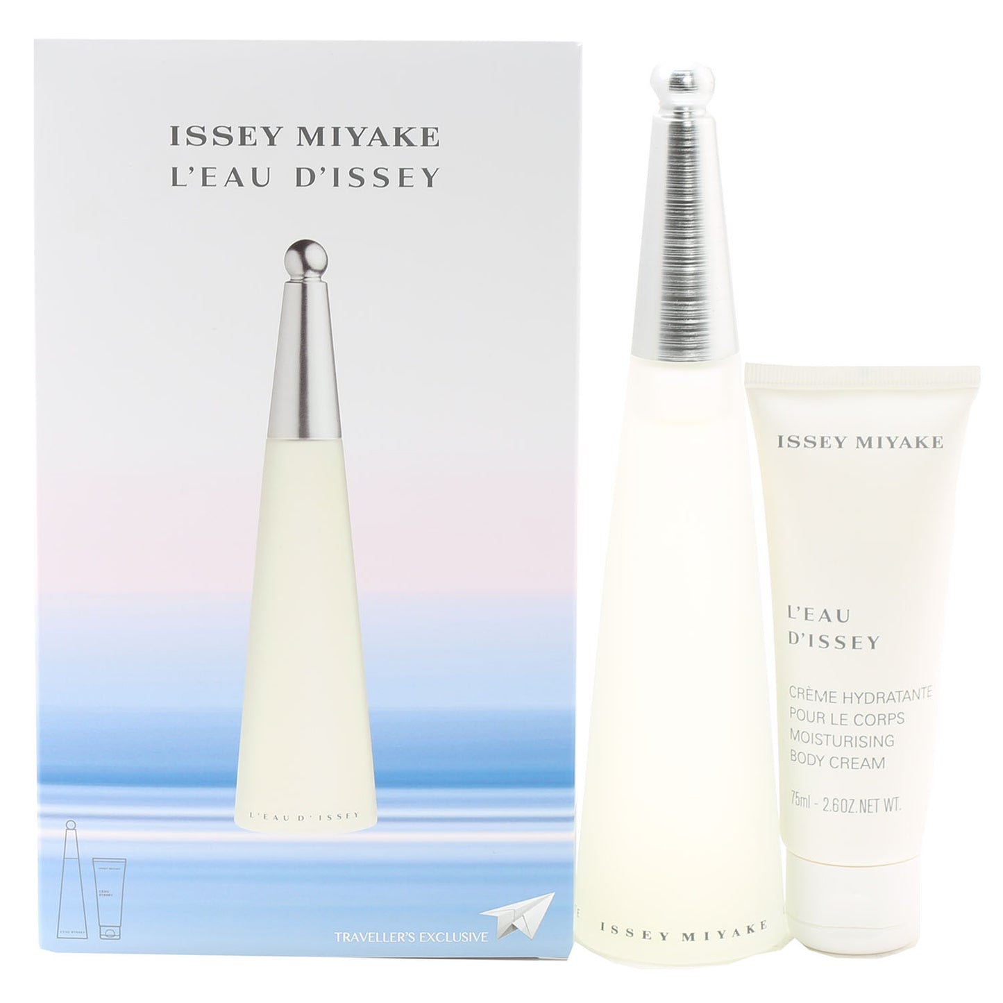 ISSEY MIYAKE POUR FEMME SET-3.3 OZ EDT, 2.6 OZ BODY CREAM