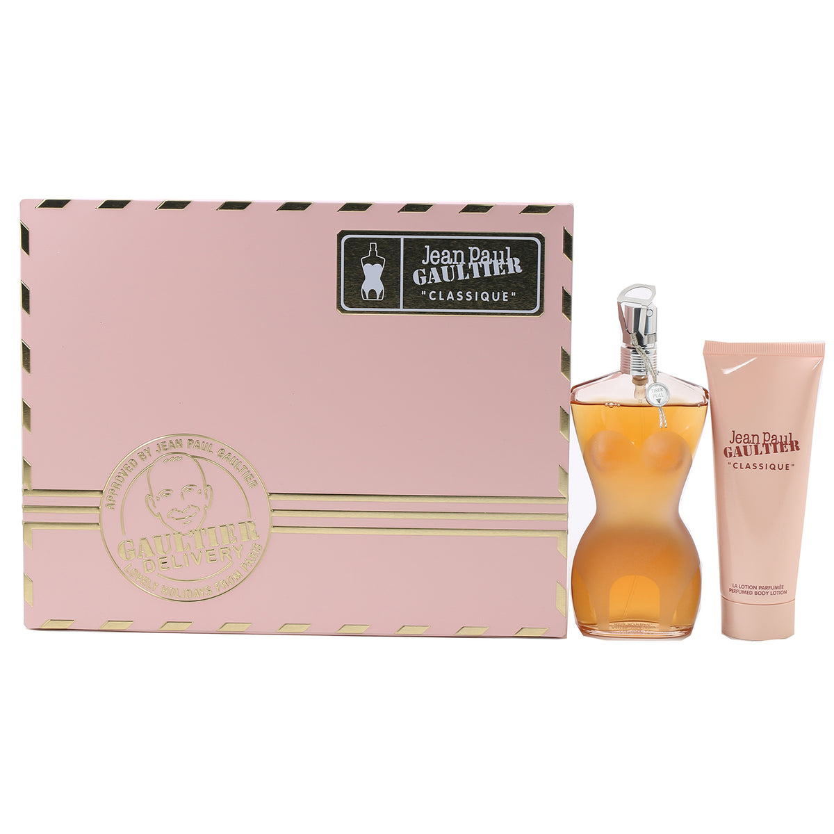 Jean Paul Gaultier Classique Ladies Set- 3.4 OZ EDP Spray, 2.5 OZ Body Lotion