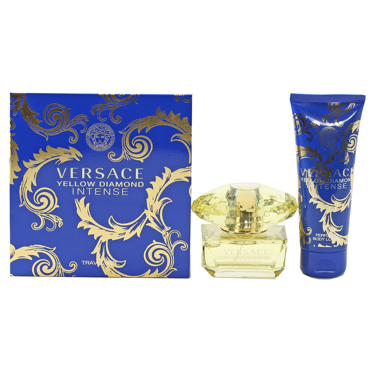 Versace Yellow Diamond Intense Ladies Set- 1.7 EDP, 3.4 Body Lotion