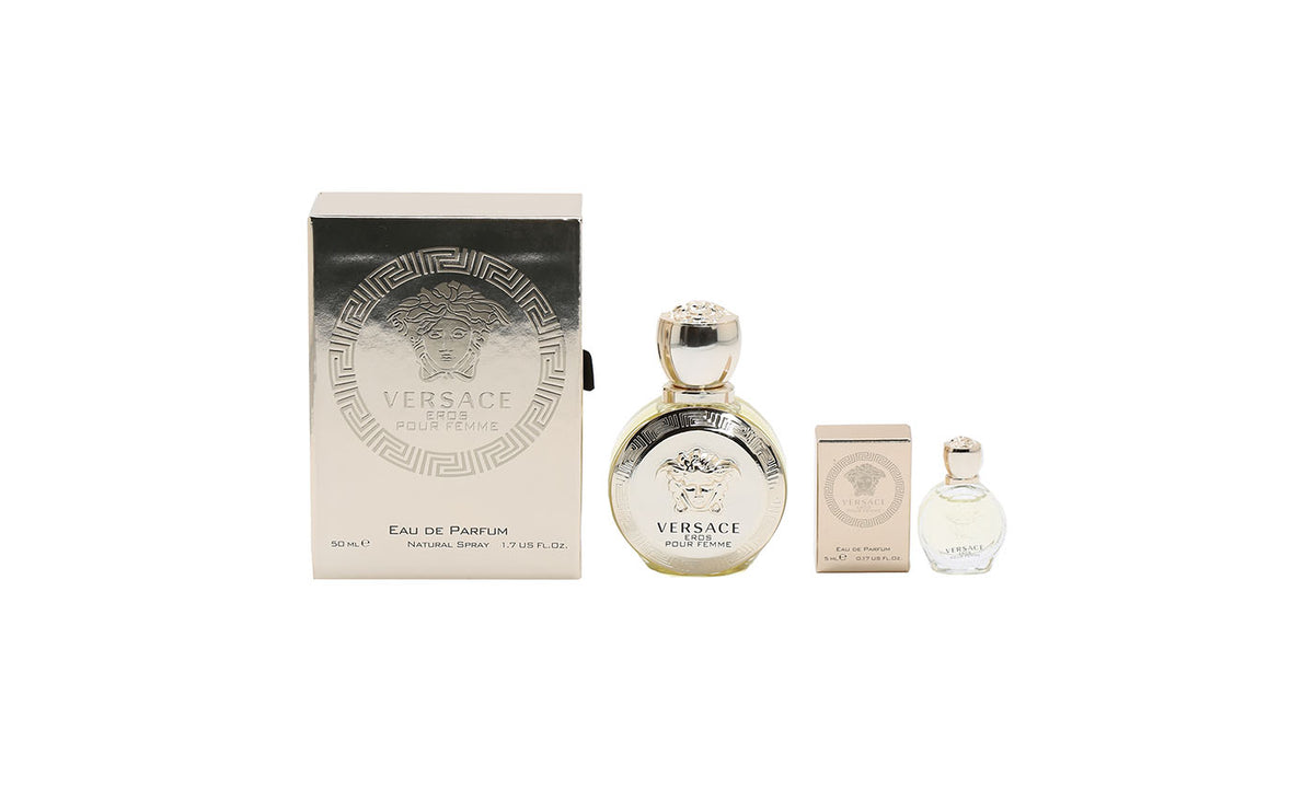 Duo Versace Eros Pour Femme 1.7 OZ + .17 OZ EDP Mini
