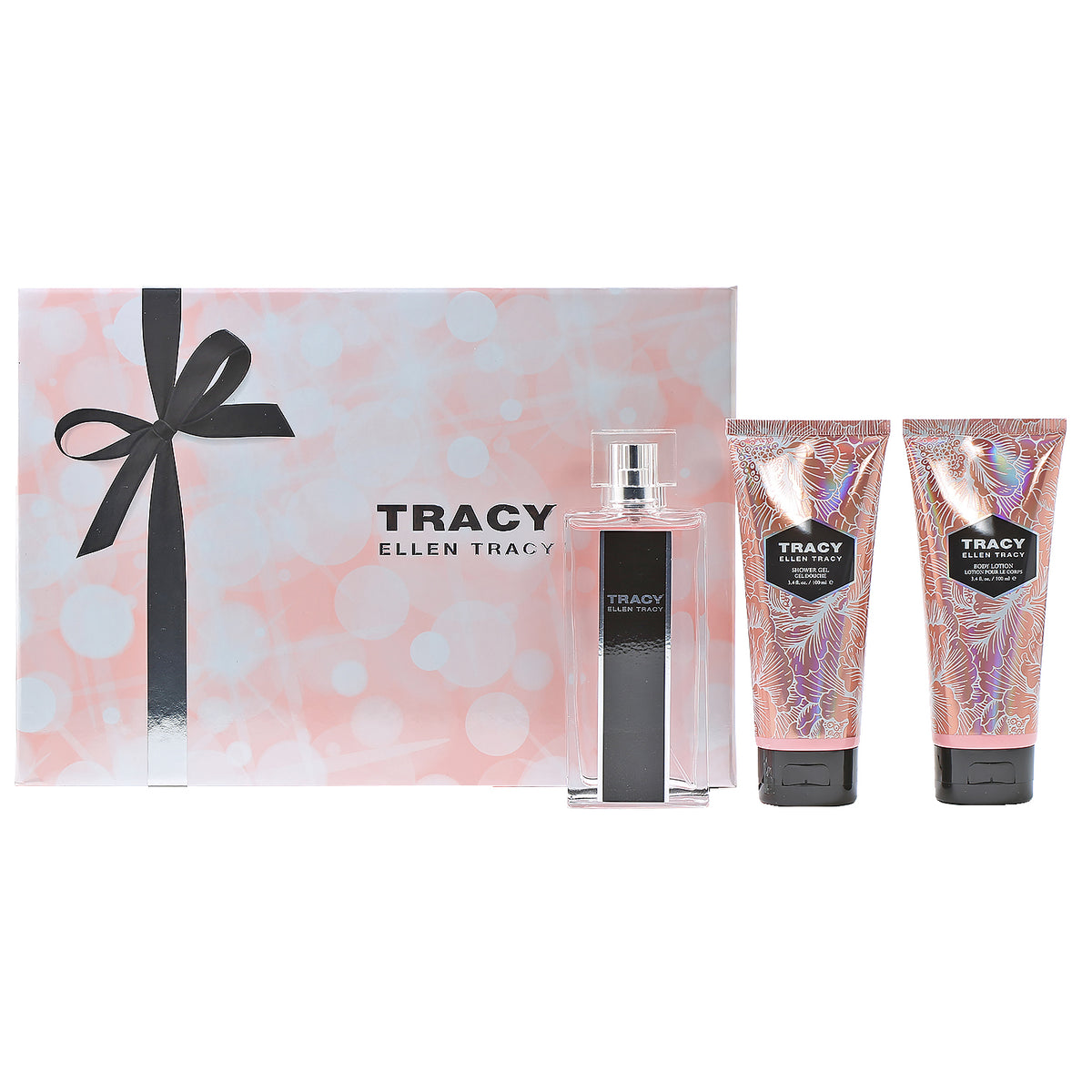 Tracy by Ellen Tracy 3 PC Set 2.5 OZ EDP Spray, 3.4 OZ Shower Gel, 3.4 OZ Body Lotion