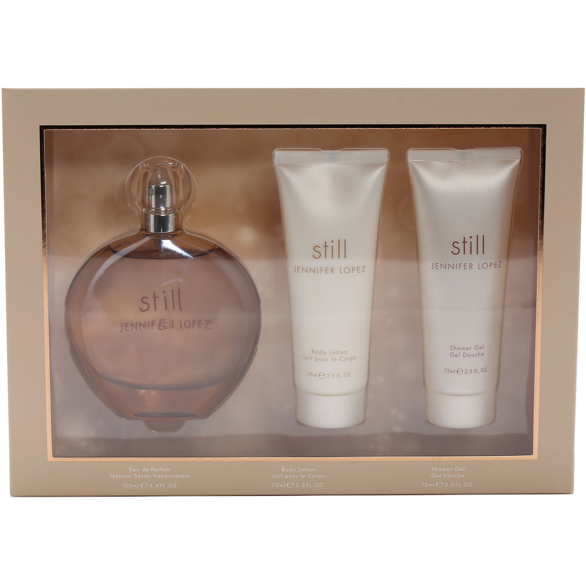 Still Ladies by J.Lo 3.4 OZ EDP, 2.5 OZ Body Lotion, 2.5 OZ Shower Gel
