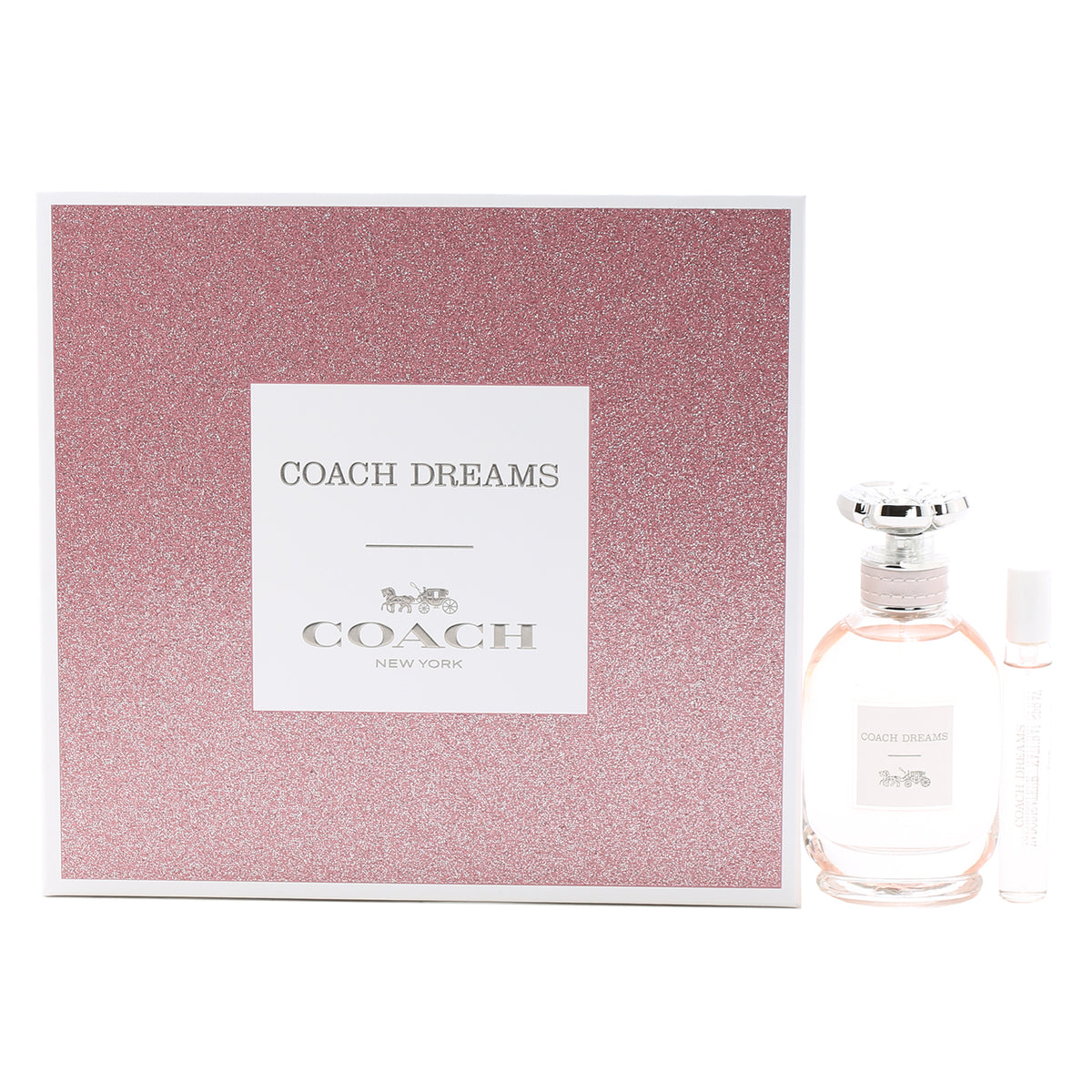 Coach Dreams Ladies Set 2 OZ EDP, .25 OZ Mini EDP Spray