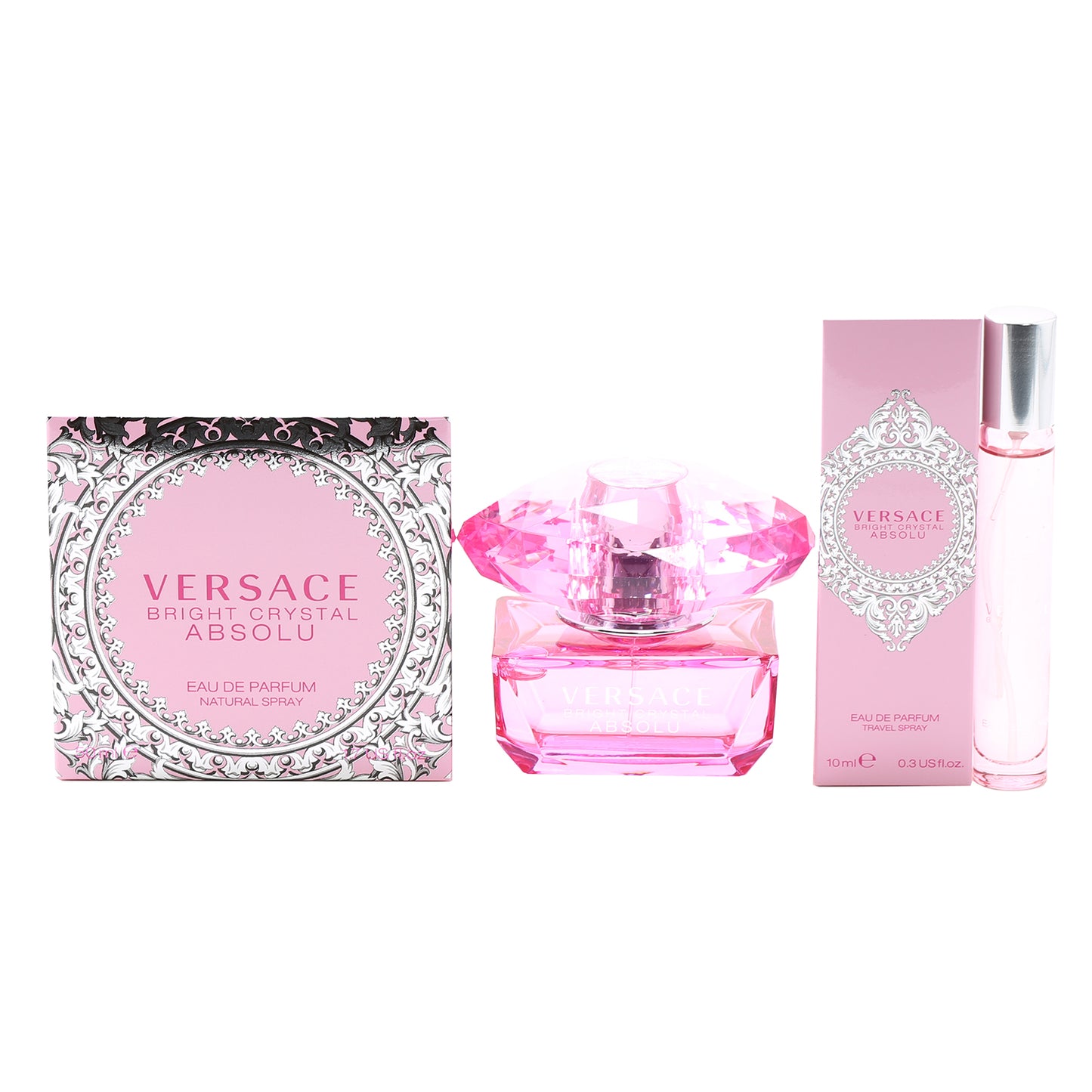 VERSACE BRIGHT CRYSTAL ABSOLU SET 3.0EDP/3.4BL/3.4SG/.17EDP