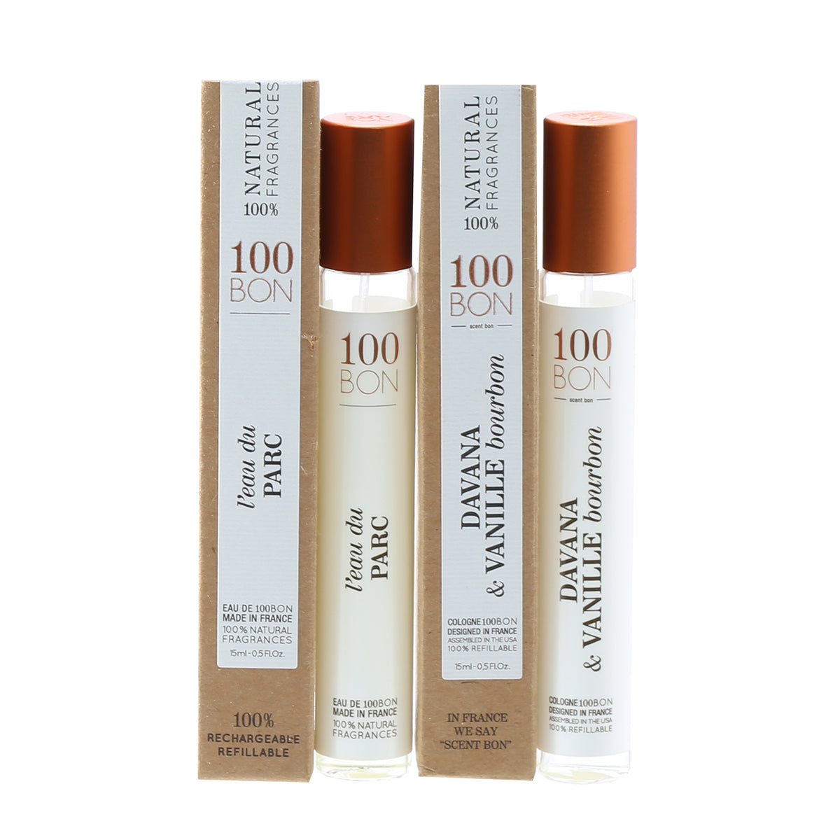 Duo 100BON L'Eau du Parc + Davana & Vanille Bourbon .5 OZ Pen Sprays