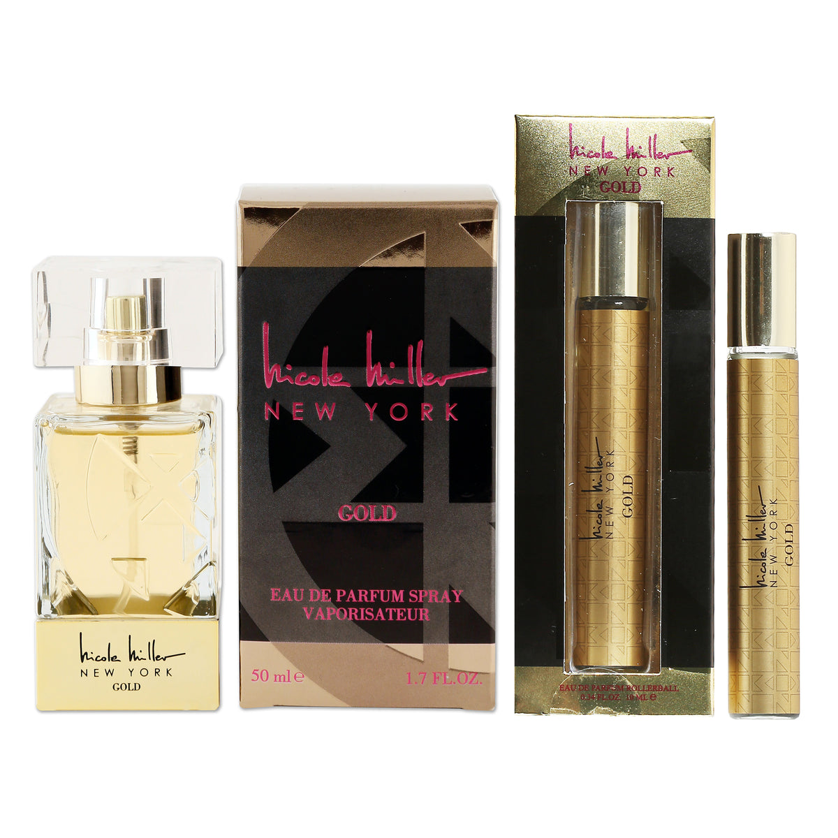 1.7 OZ Gold EDP/ .33 OZ Gold Rollerball