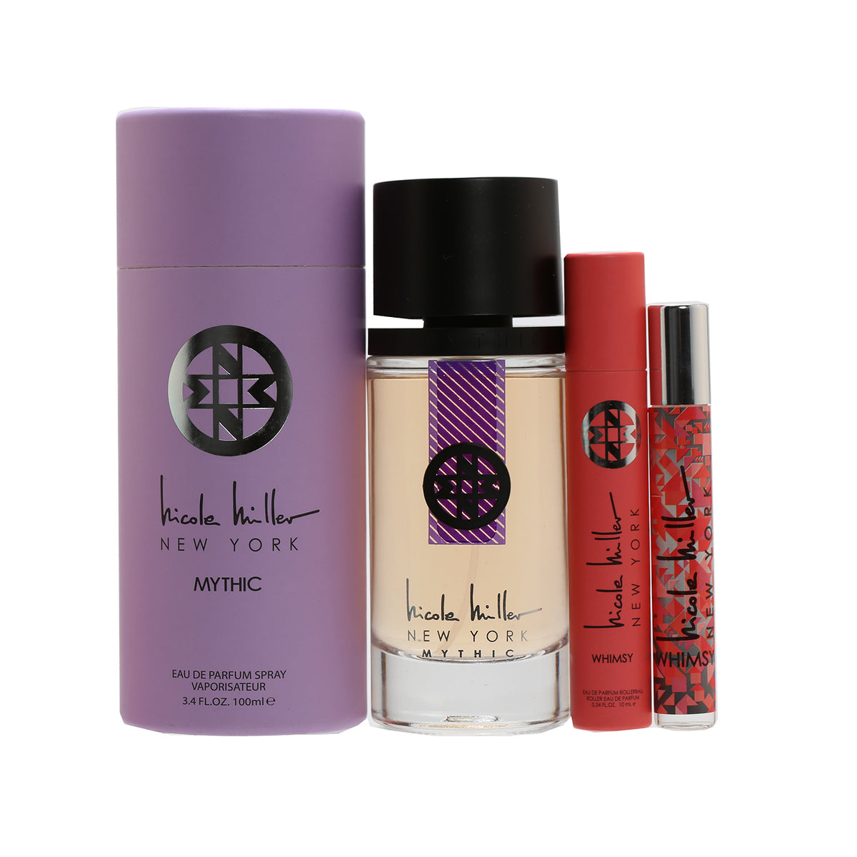 Duo Nicole Miller Ny Legends Mythic 3.4 Spray/With Whimsy Rollerball