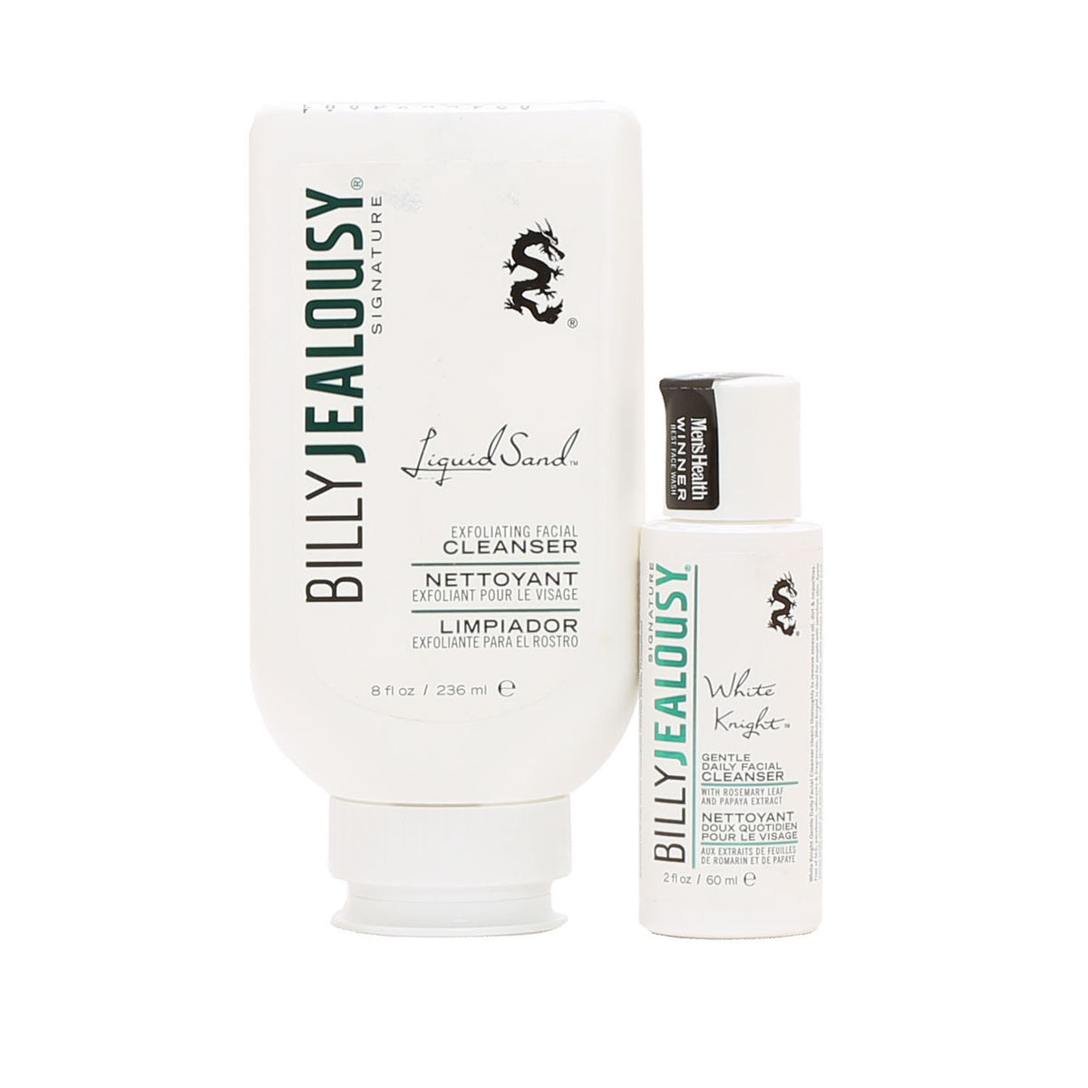 Duo Billy Jealousy Liquid Sand Exfoliator + White Knight Facial Cleanser