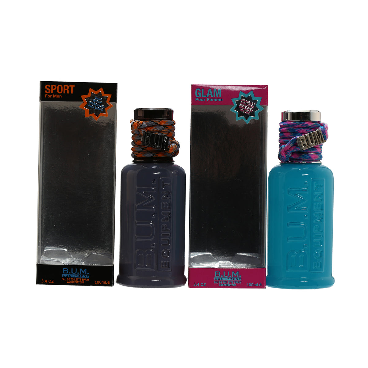 Duo Bum Equipment Sport Men + Glam Ladies 3.4 OZ Sprays