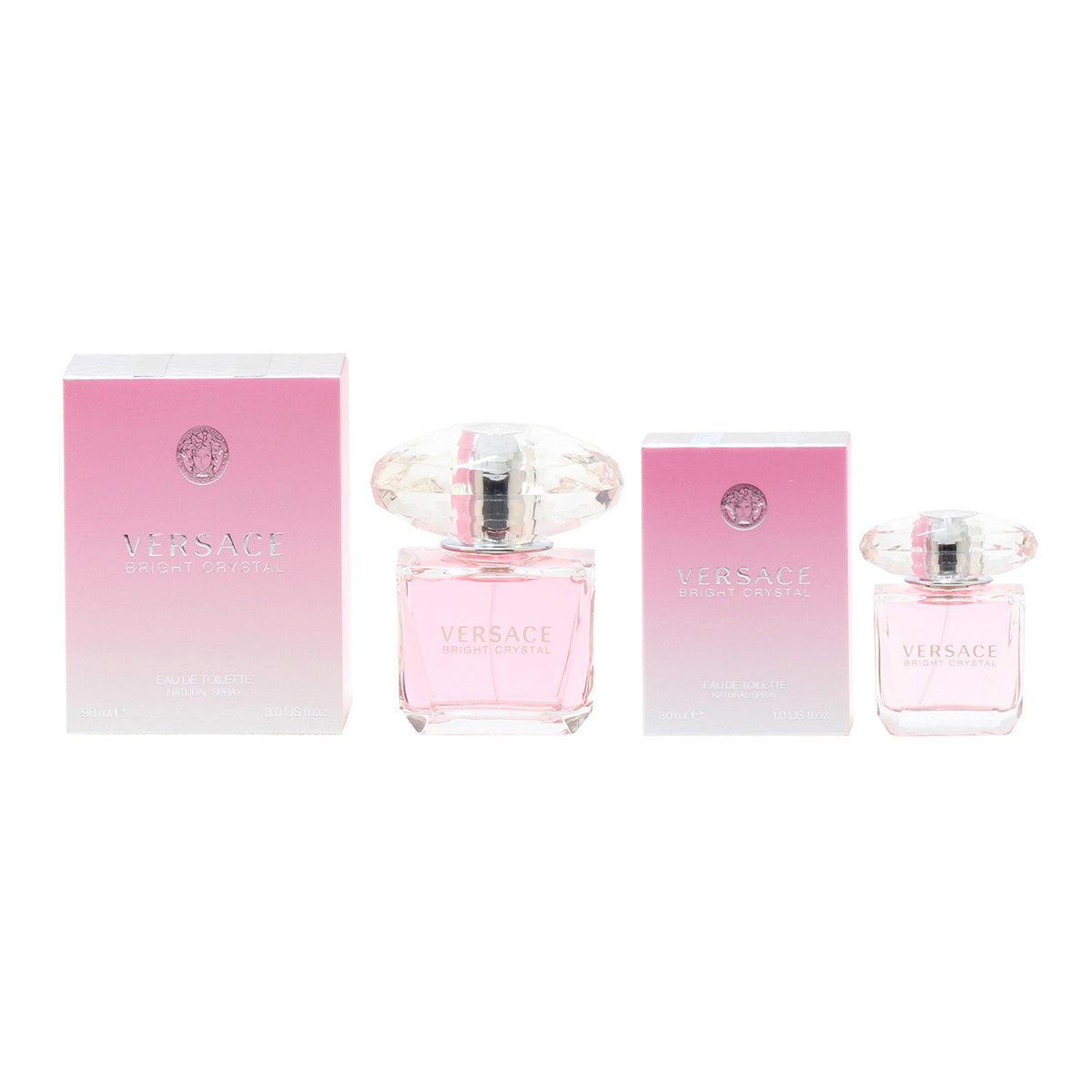 Duo Versace Bright Crystal 3 OZ + 1 OZ EDT Spray
