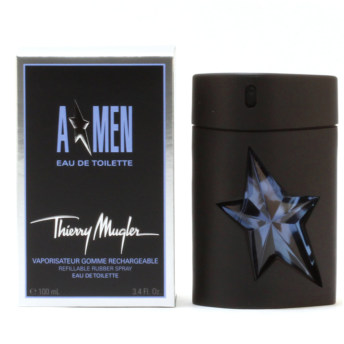 Angel a Men by Thierry Mugler Refillable Rubber EDT Spray