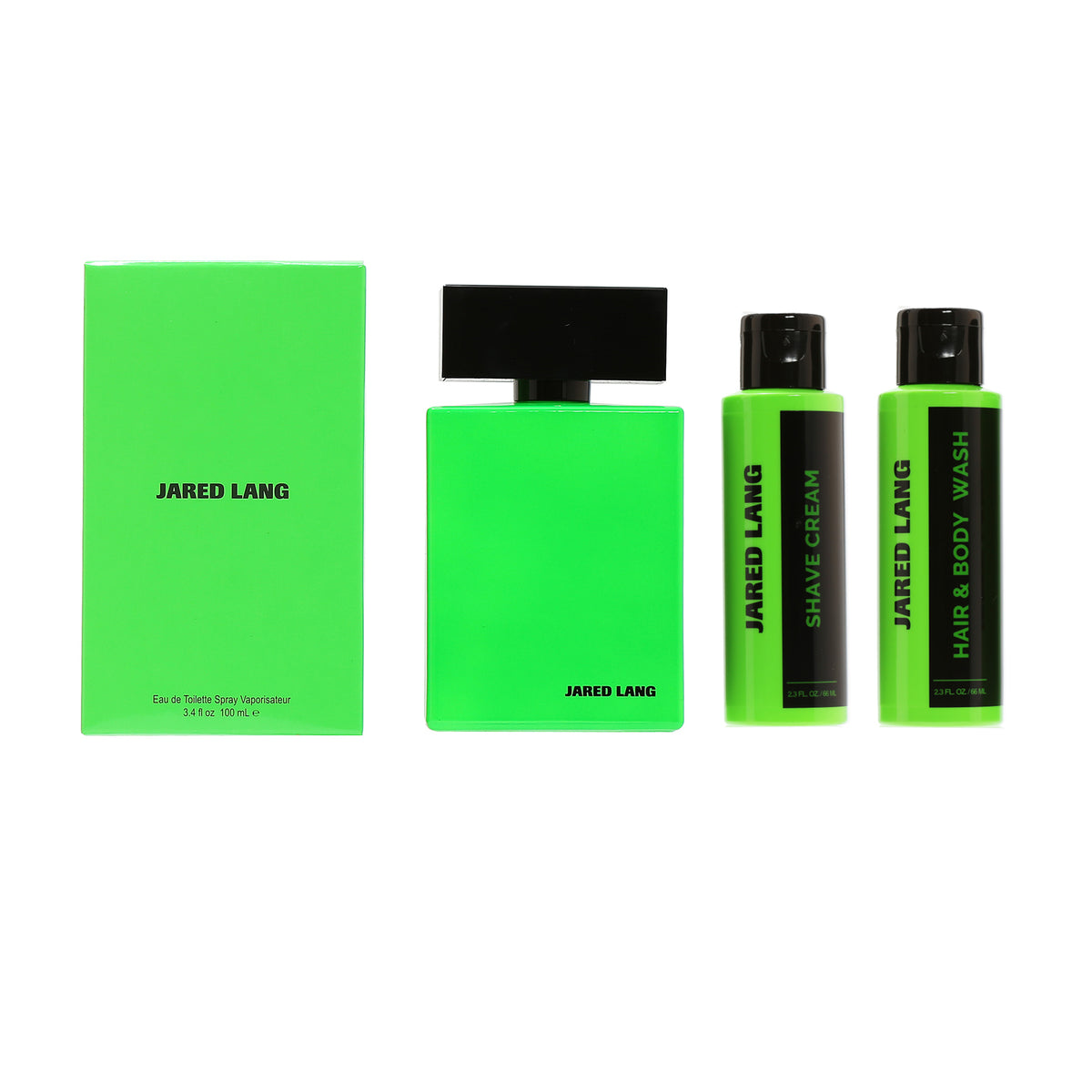 Jared Lang Trio - 3.4 OZ EDT Spray + 2 OZ Hair & Body Wash + 2 OZ Shave Cream