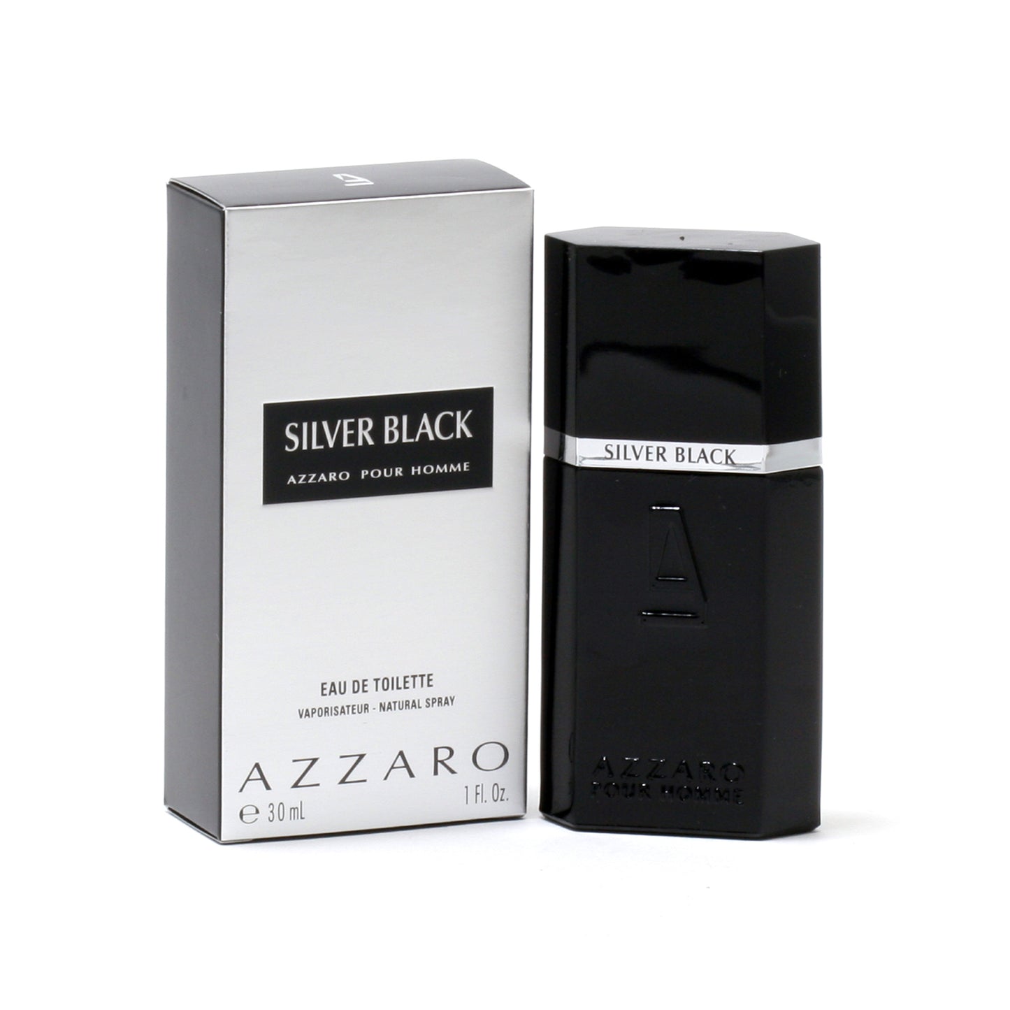 AZZARO SILVER BLACK MEN EDT SPRAY