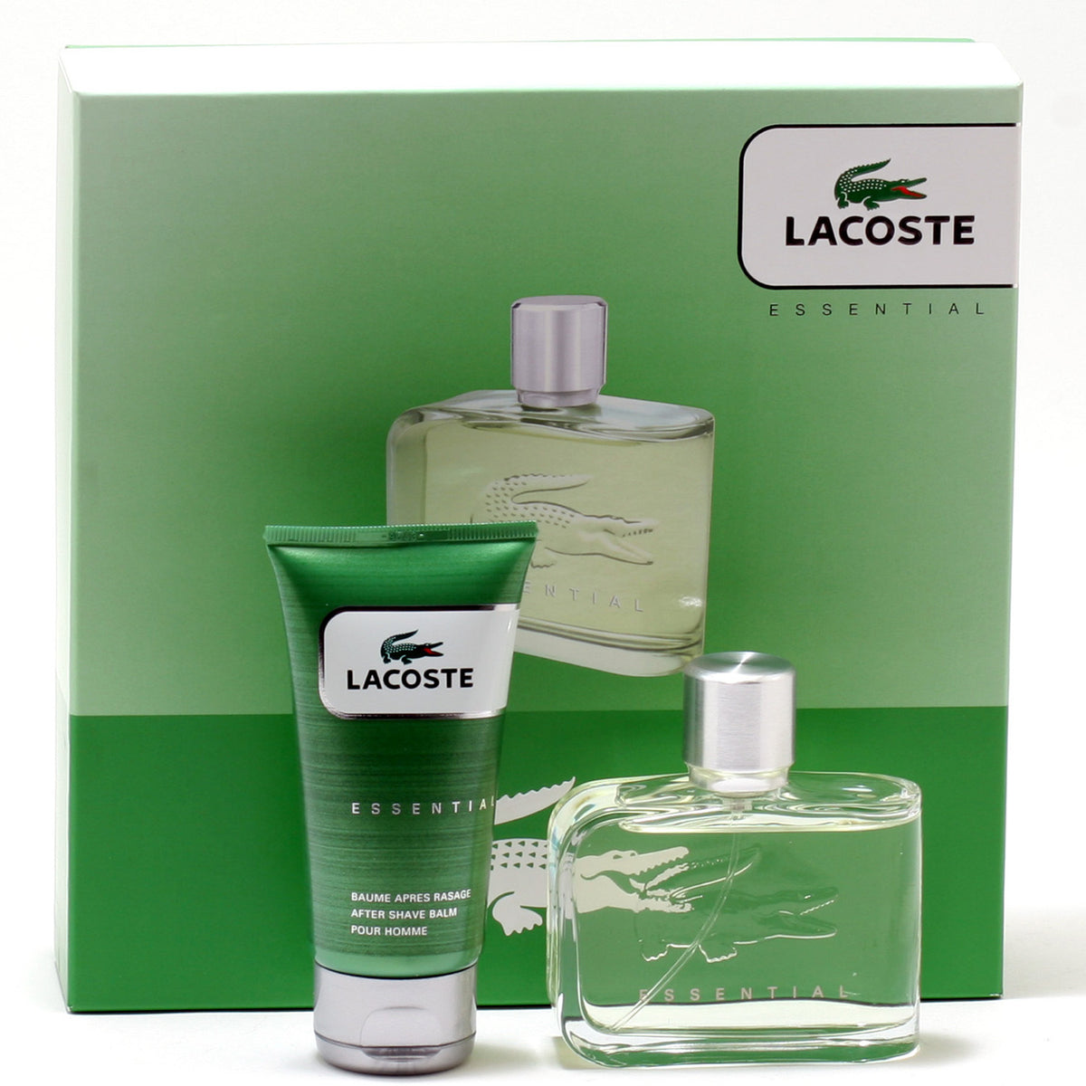 Lacoste Essential Men 2.5 OZ Spray/2.5 OZ Aftershave Balm