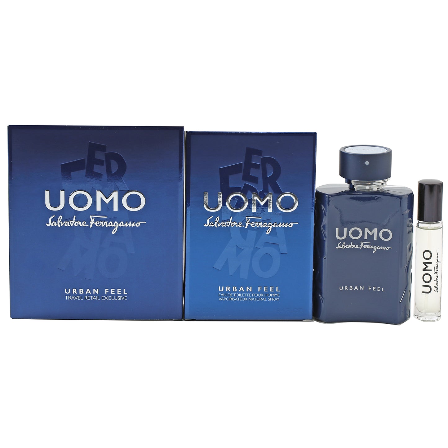 FERRAGAMO INTENSE LEATHER SET 3.4 EDP/3.4 SG/.34 SPRAY