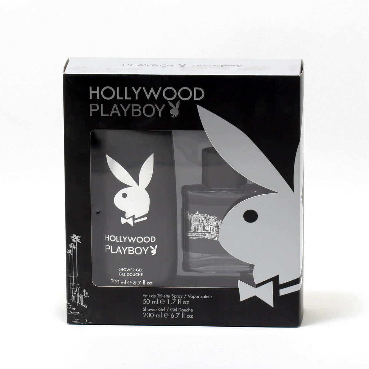 Playboy Hollywood Men 1.7 EDT Spray/6.8 Shower Gel