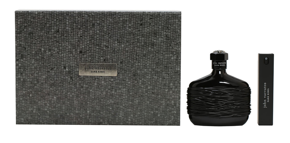 John Varvatos Dark Rebel Mens SET4.2 Spray/.57 OZ Refill