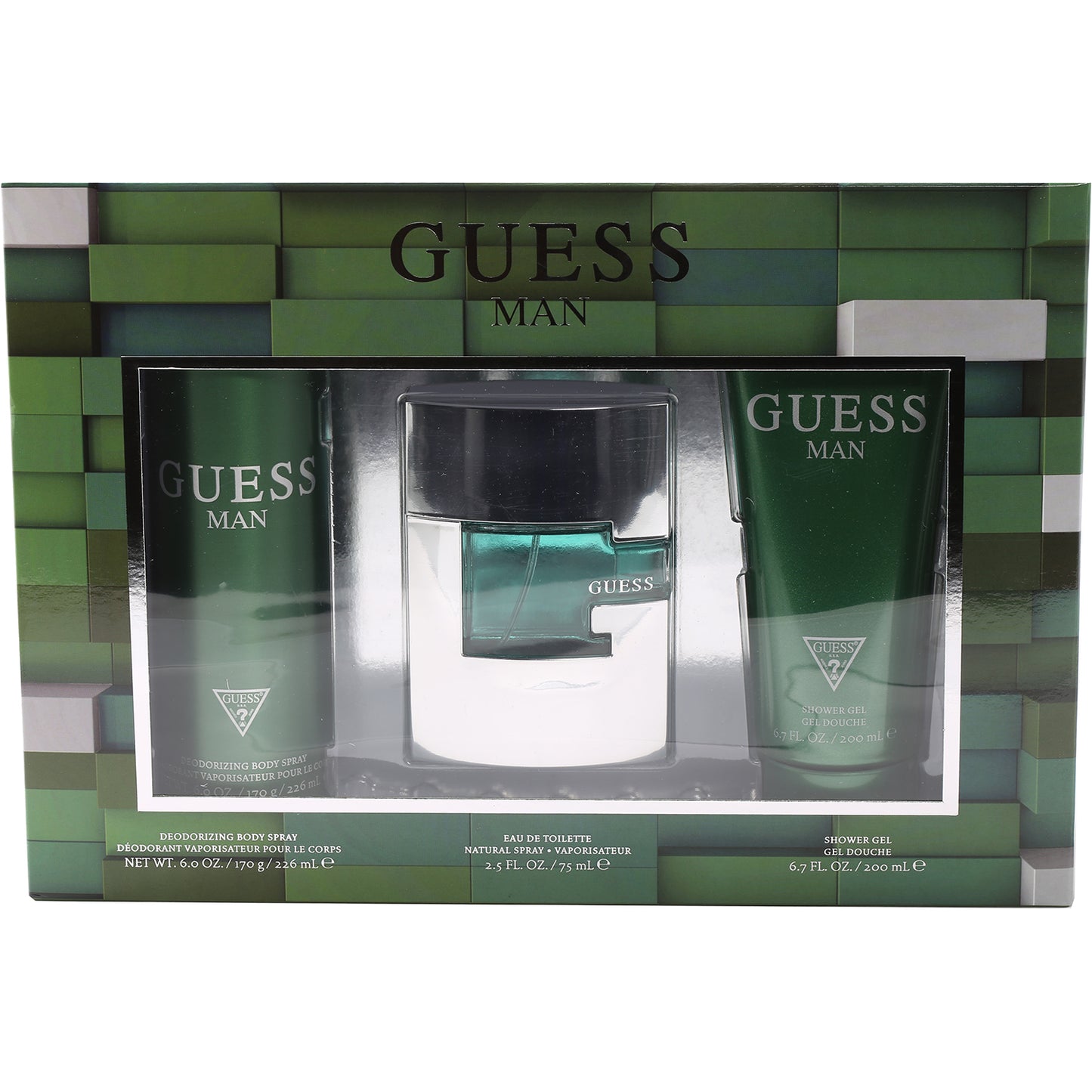 GUESS MARCIANO MEN SET 3.4 EDT 6.7 SG/6.0 BDY SPR