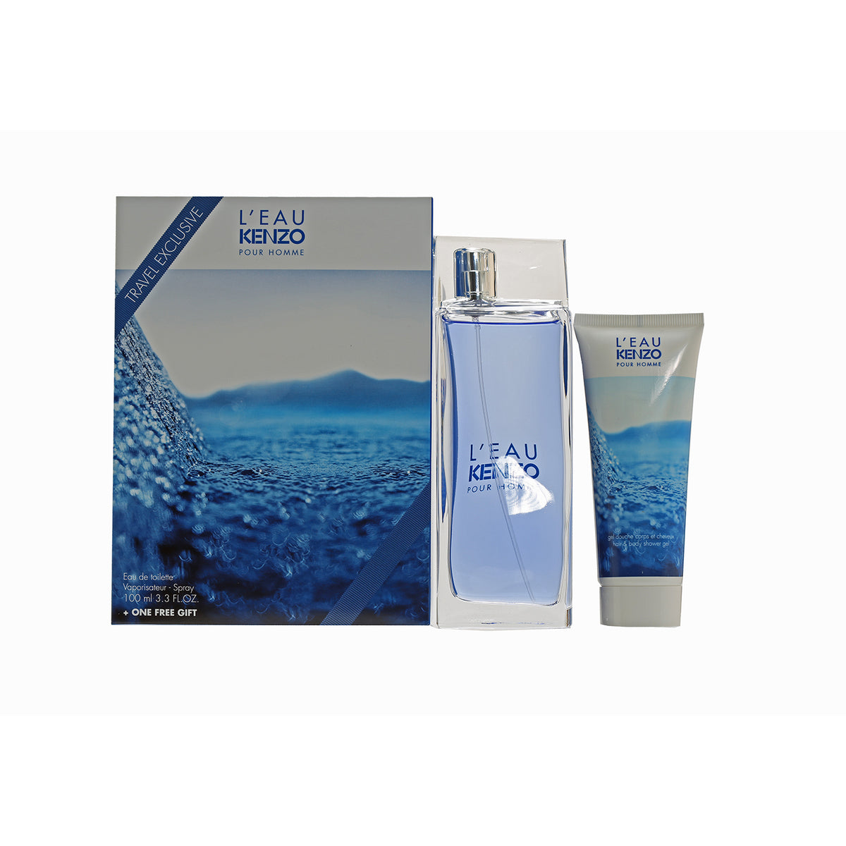 Kenzo L'Eau Par Men 2 PC Set 3.4 EDT/ 2.5 SG