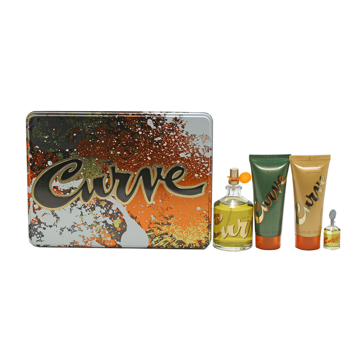 Curve 4 PC Set-4.2 OZ EDC, 3.4 OZ Shower Gel, 3.4 OZ After Shave, 7.5 ML EDC