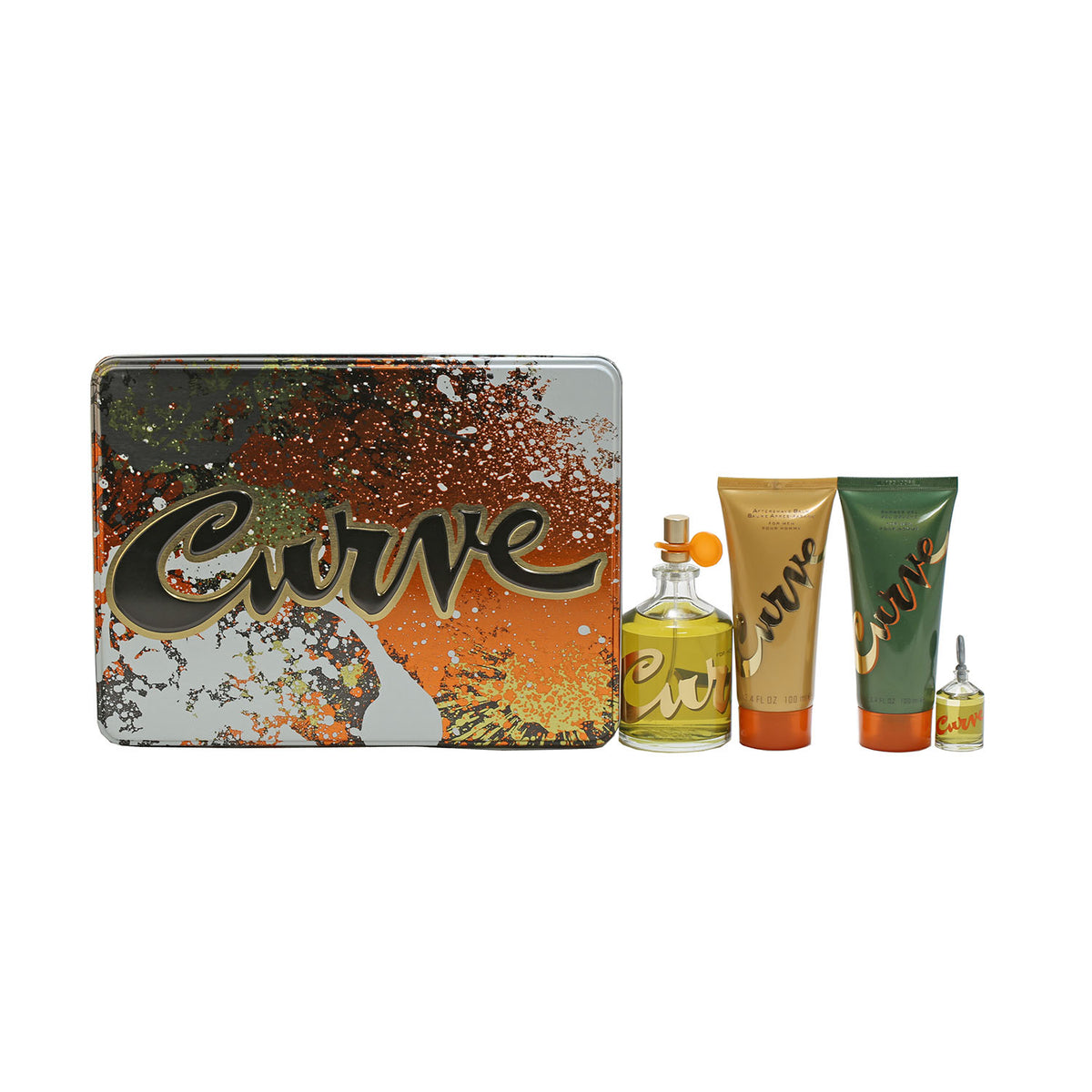 Curve by Liz Claiborne Men SET4.2 Spray/3.4 Aftershave Balm/3.4 H&BW/Mini