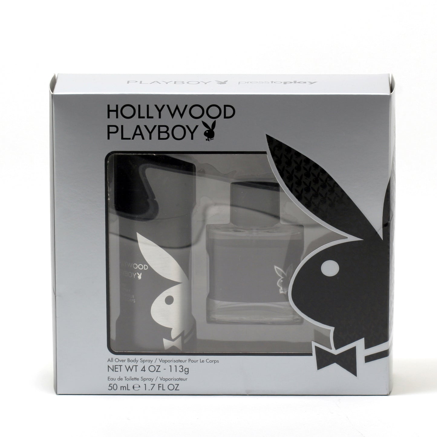 PLAYBOY HOLLYWOOD MEN - 1.7 OZ SP/ 4 OZ BS