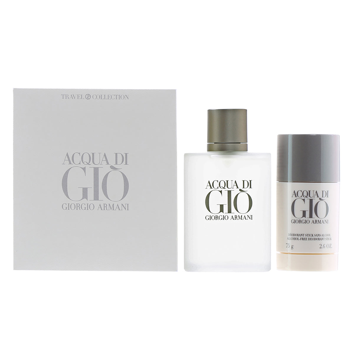 Acqua di Gio Homme Set - 3.4 EDT Spray/ 2.6 OZ Deodorant Stick