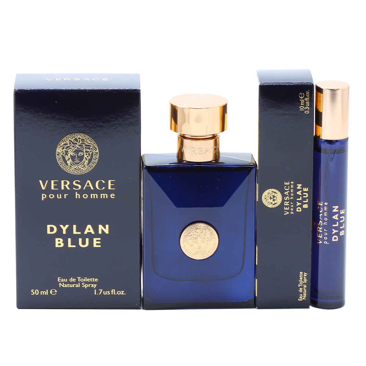 Duo Versace Dylan Blue Pour Homme 1.7 OZ + .3 OZ EDT Spray