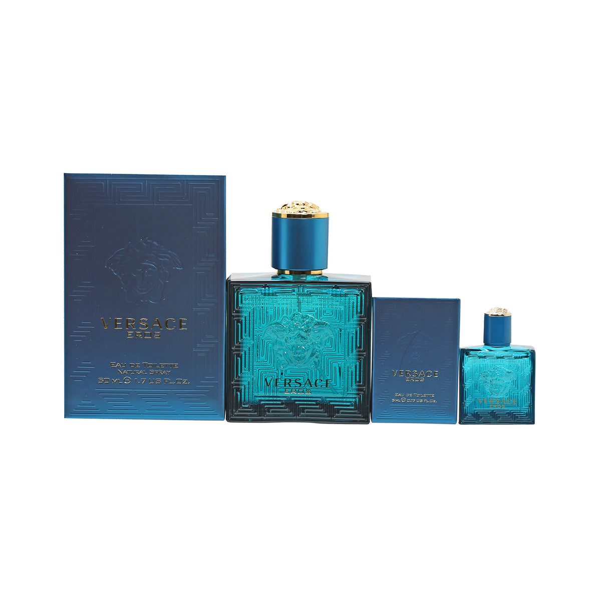 Duo Versace Eros Pour Homme 1.7 EDT Spray + .17 EDT Mini