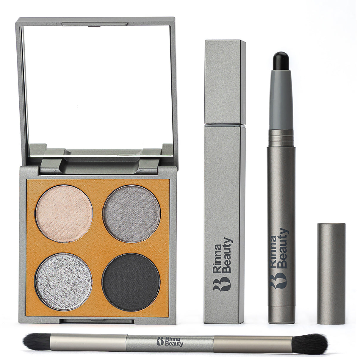 Rinna Beauty Iconic Eye Kit Smoke Show Quad + Diamond Noir Eye Crayon