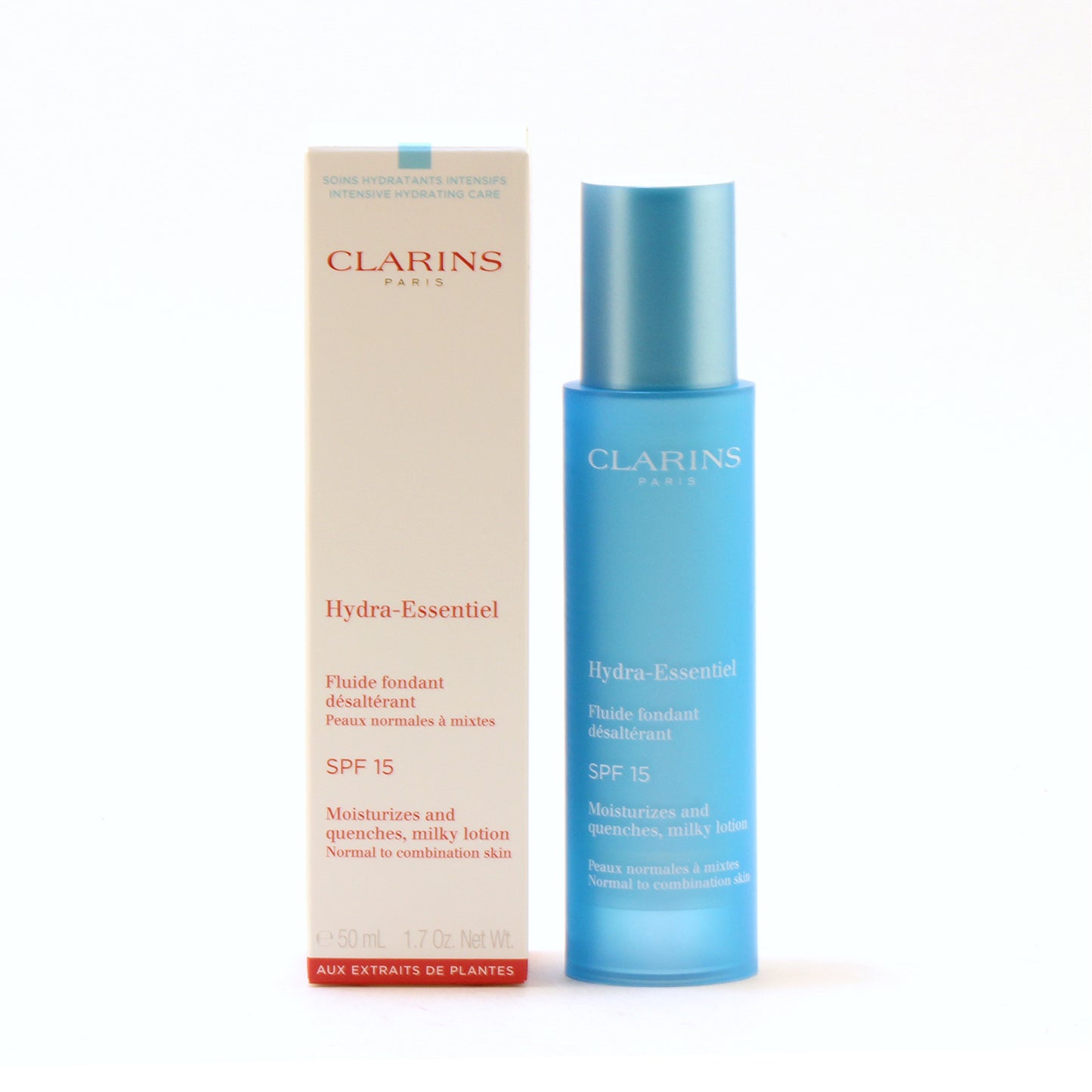 CLARINS ESSENTIAL MILKY LTN SPF 15 NORMAL TO COMBO SKIN