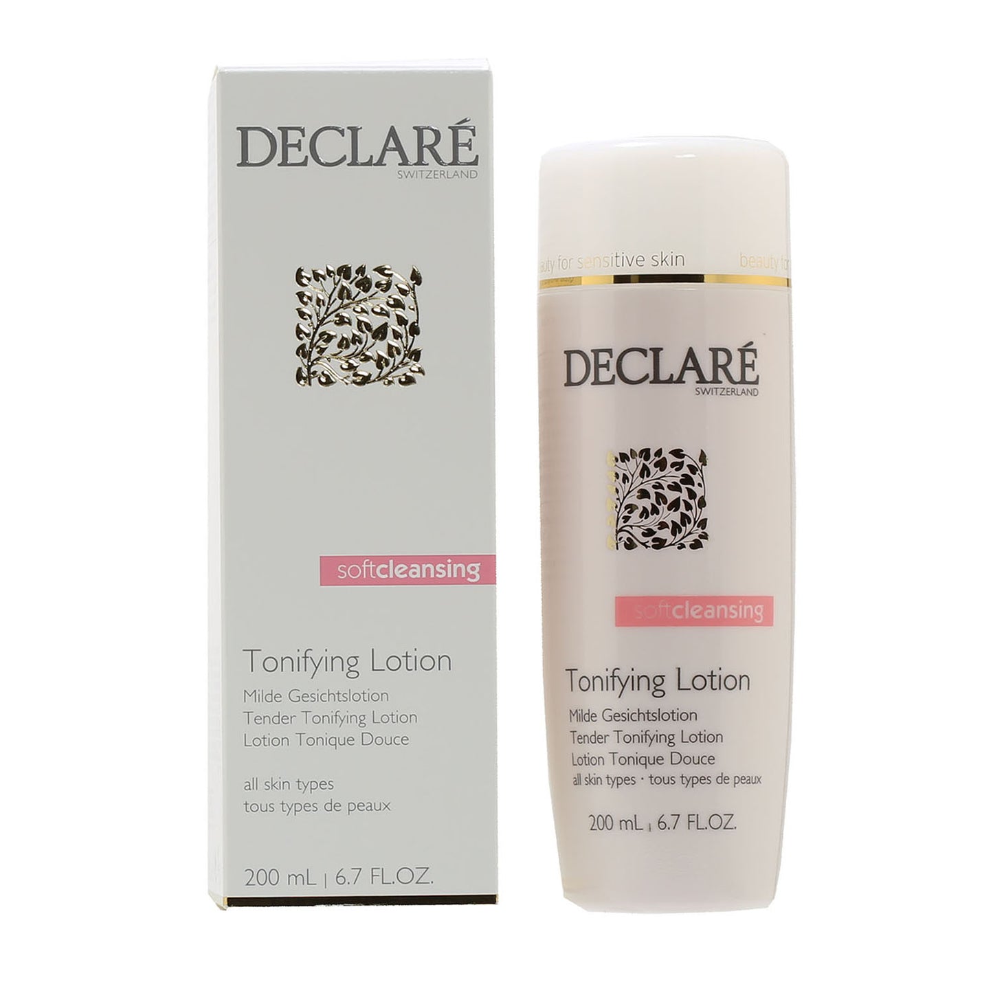 DECLARE TENDER TONIFYING LOTION BOTTLE