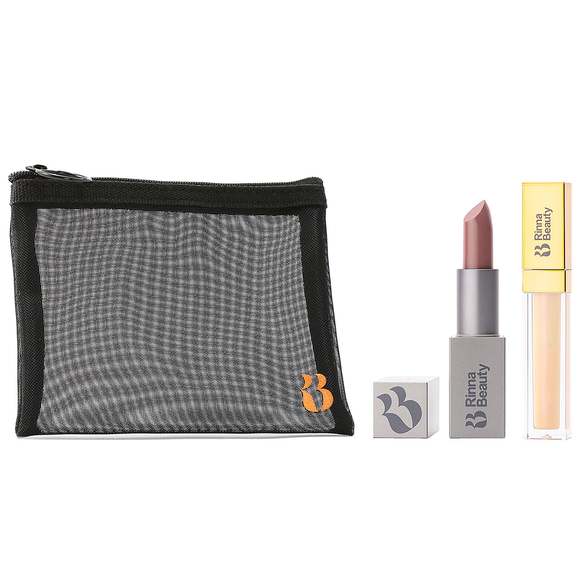 Rinna Beauty Set Dirty Talk LPSK/Gloss That Glitters/Bag