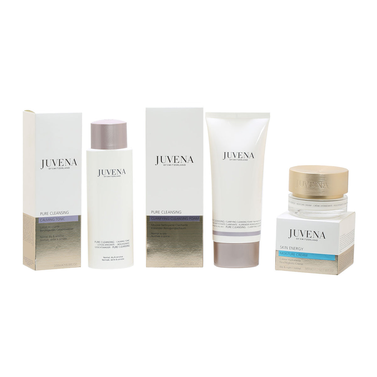 Juvena Calming Tonic, Cleanser Foam and Moisturizer Cream