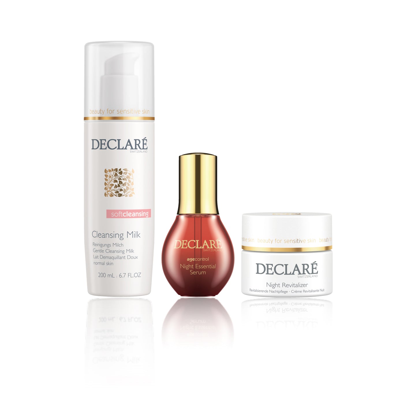 BUNDLE DECLARE AGE/CONT/NT/GNT CLNS BTL/NT SERUM/REVTL CREAM