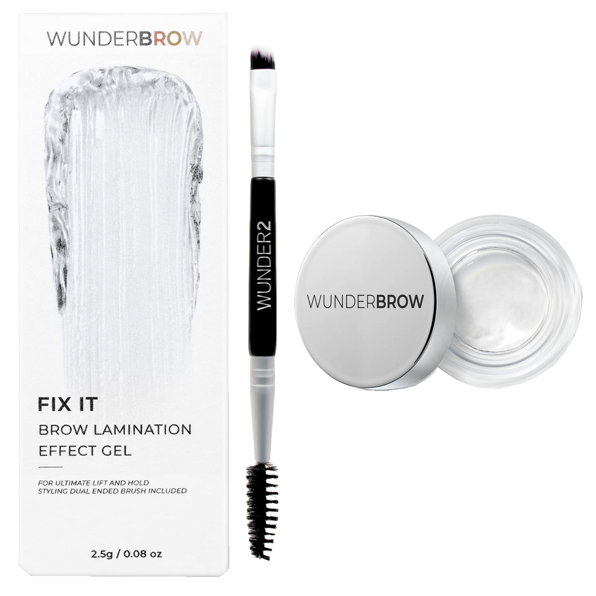 Wunderbrow Fix It Brow Lamination Effect Gel Clear