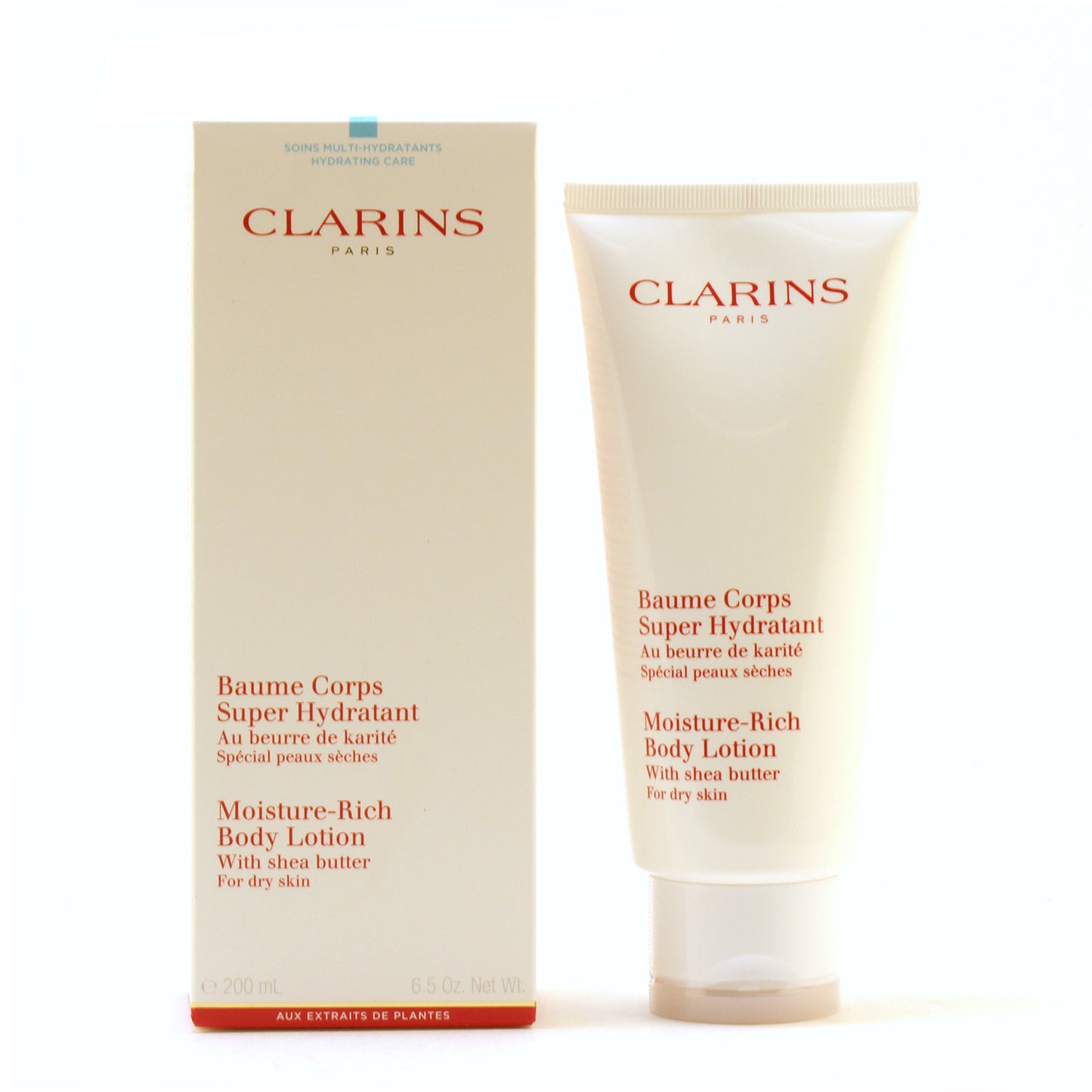 CLARINS MOIST RICH BODY LT W/SHEA BUTTER FOR DRY SKIN 6.5 OZ