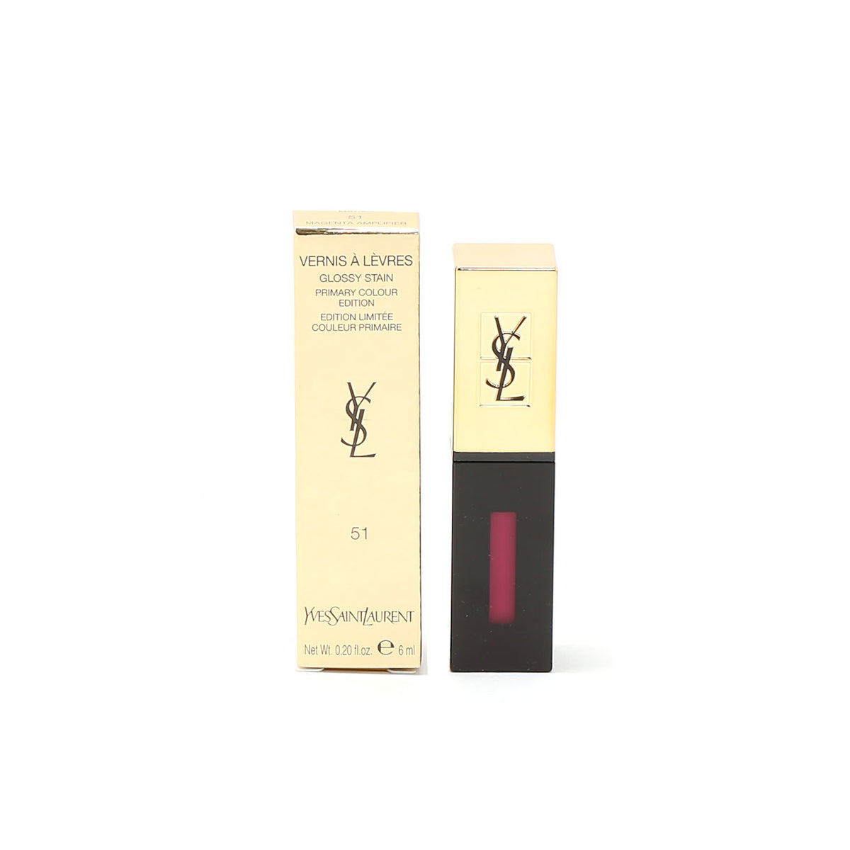 Yves Saint Laurent Rouge Pur Cout Glossystain #51 Magenta Amplif