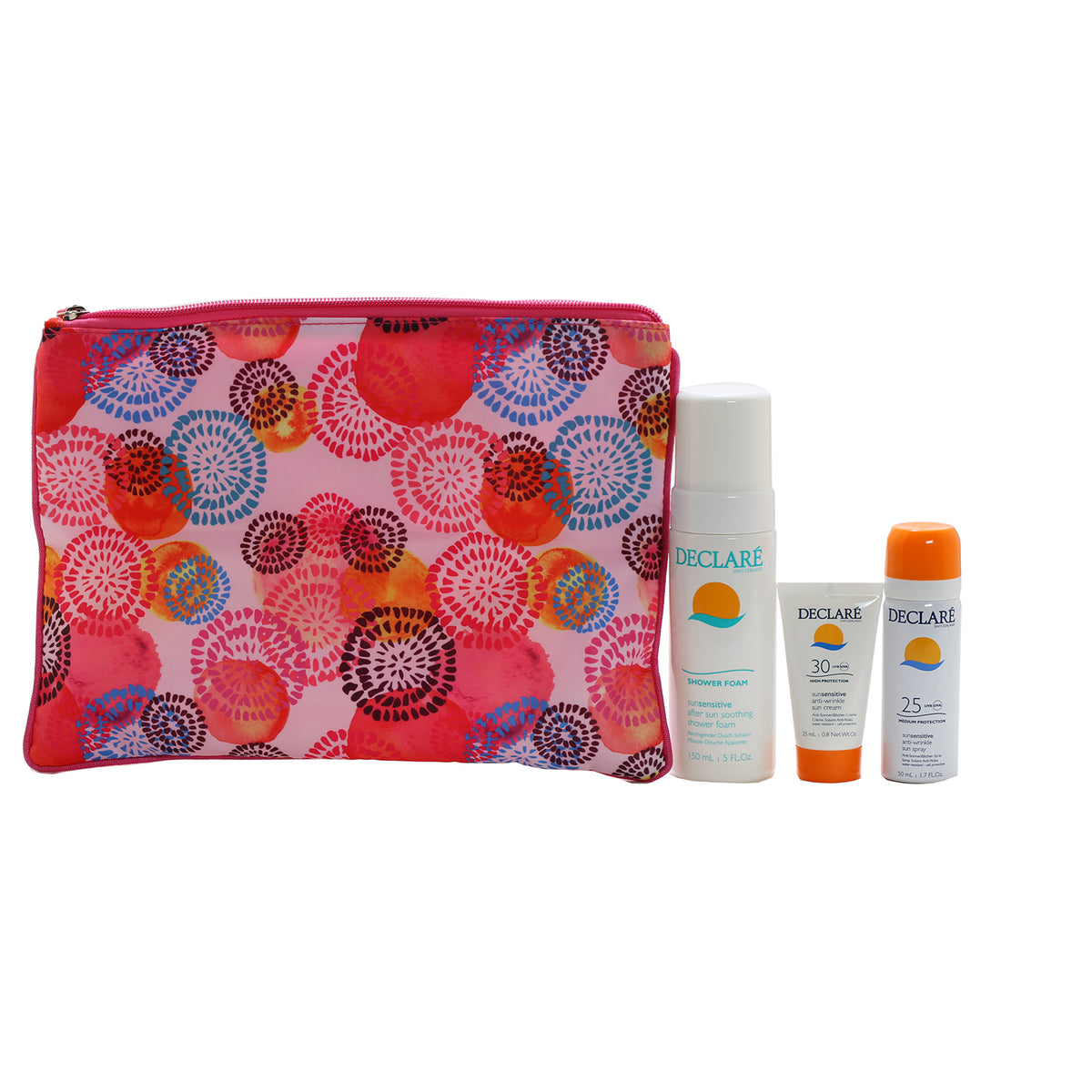 Declare Sun 3 PC Set Anti Wrinkly Sun Spray, Sun Cream, Shower Foam