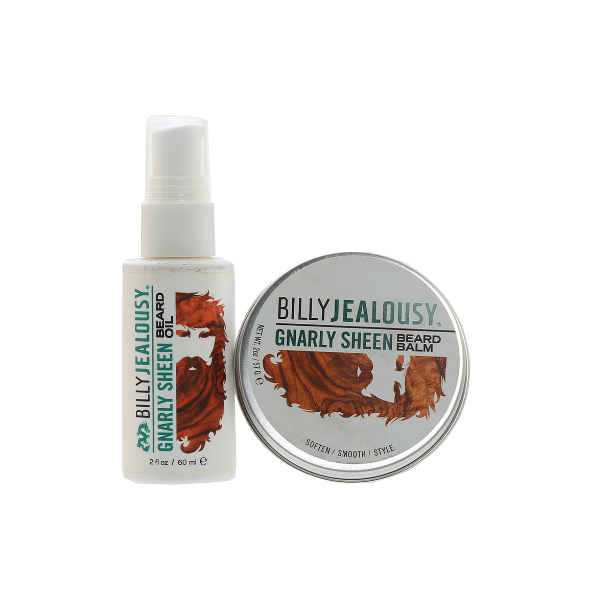 Duo Billy Jealousy Gnarly Sheen Beard Balm & Oil 2 OZ