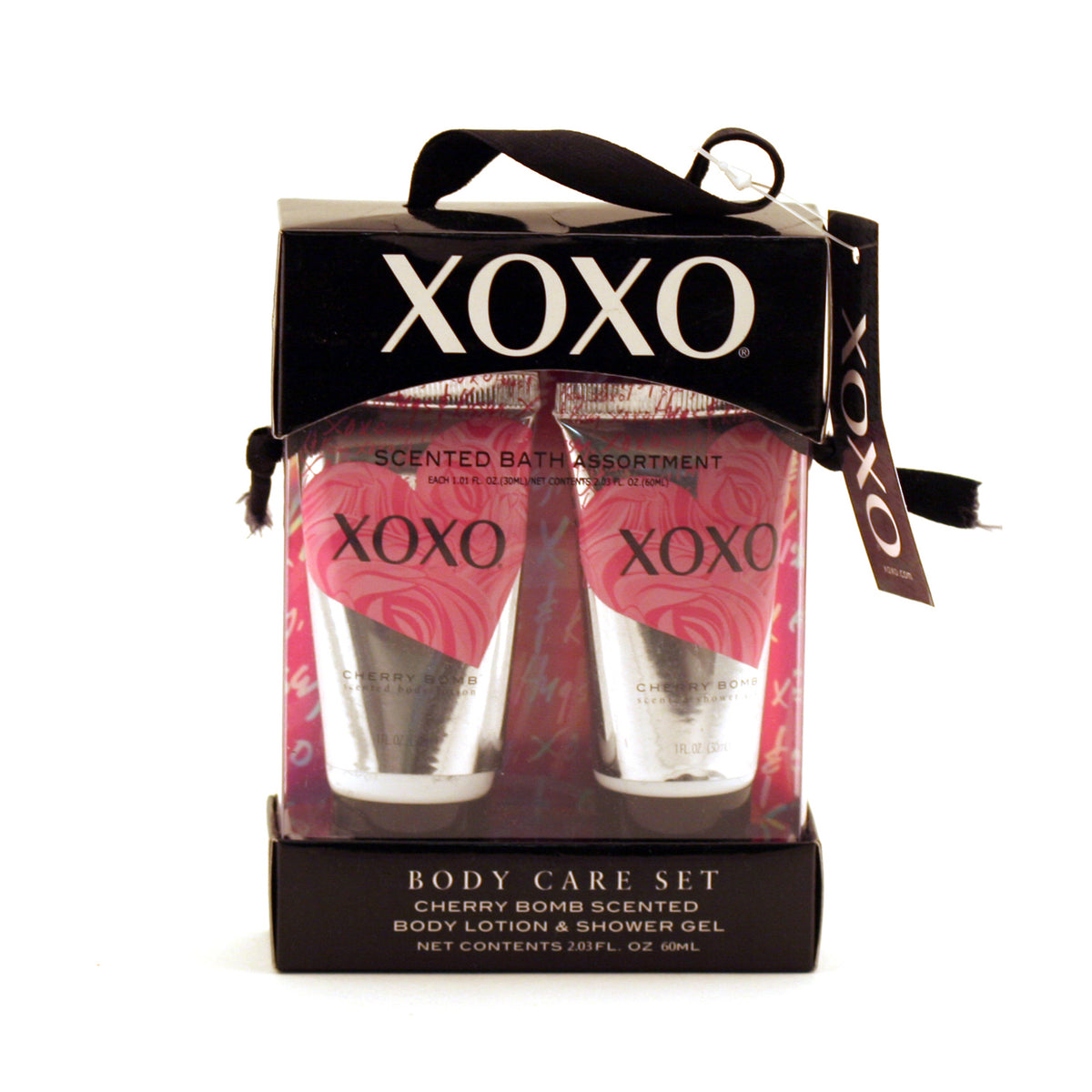 Xoxo Cherry Bomb-1 OZ Body Lotion/1 OZ Shower Gel Body Care Set