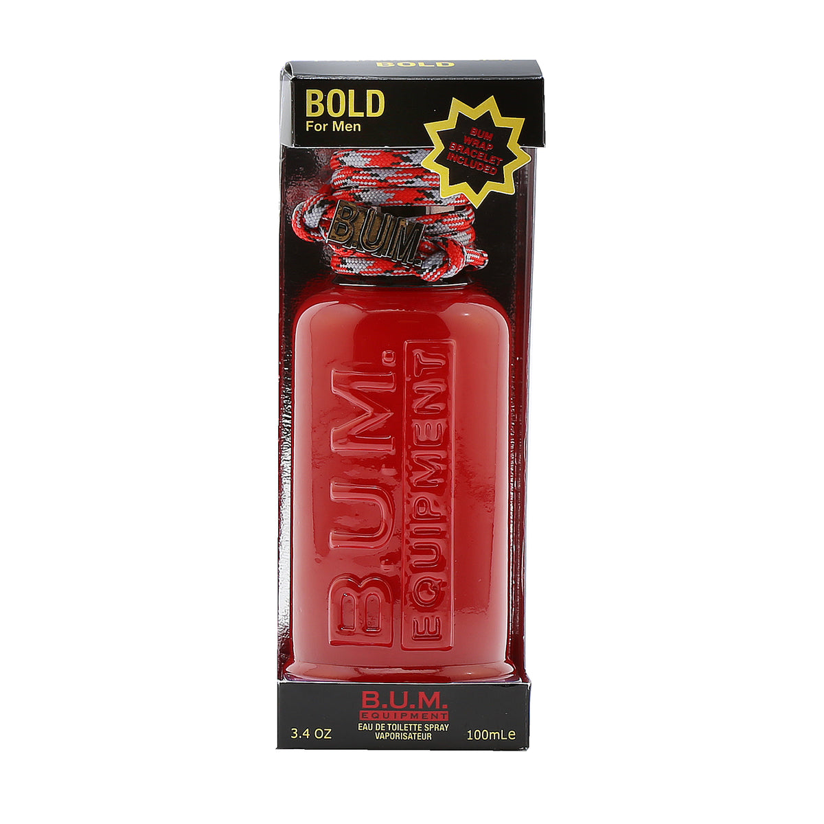 Bum Equipment Bold for Men EDT Spray W/Wrap Bum Bracelet