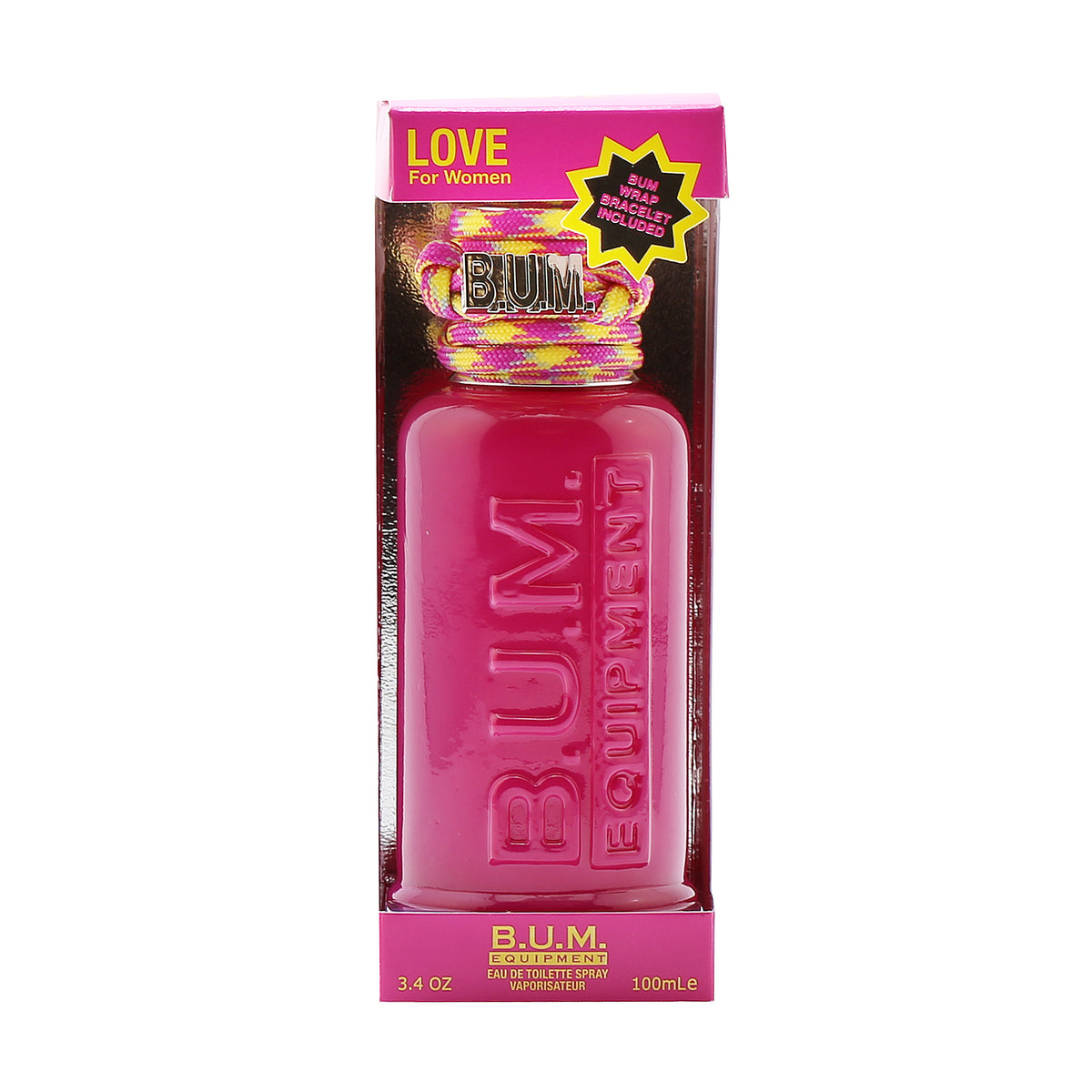 Bum Equipment Love for Ladies EDT Spray W/Wrap Bum Bracelet
