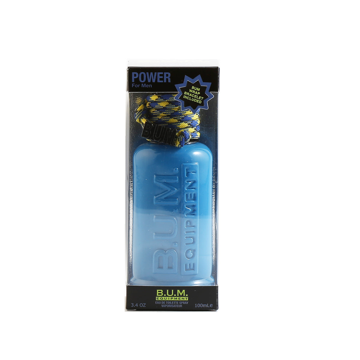 Bum Equipment Power for Men EDT Spray W/Wrap Bum Bracelet