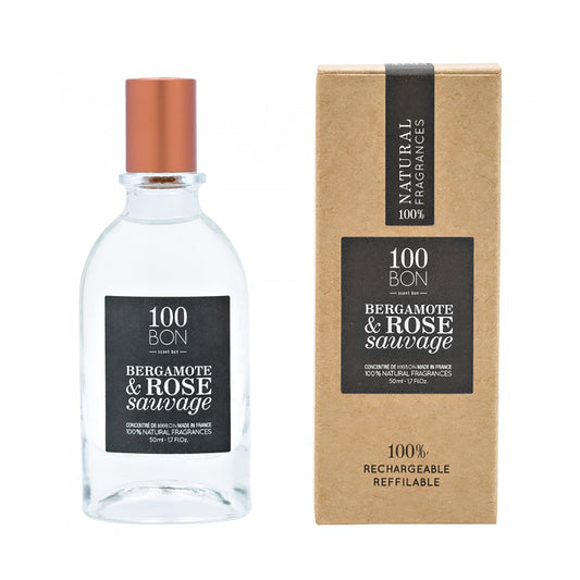 100BON BERGAMOTE & ROSE SAUVAGE 100% NATURAL CONCENTRATE UNISEX FRAGRANCE SPRAY