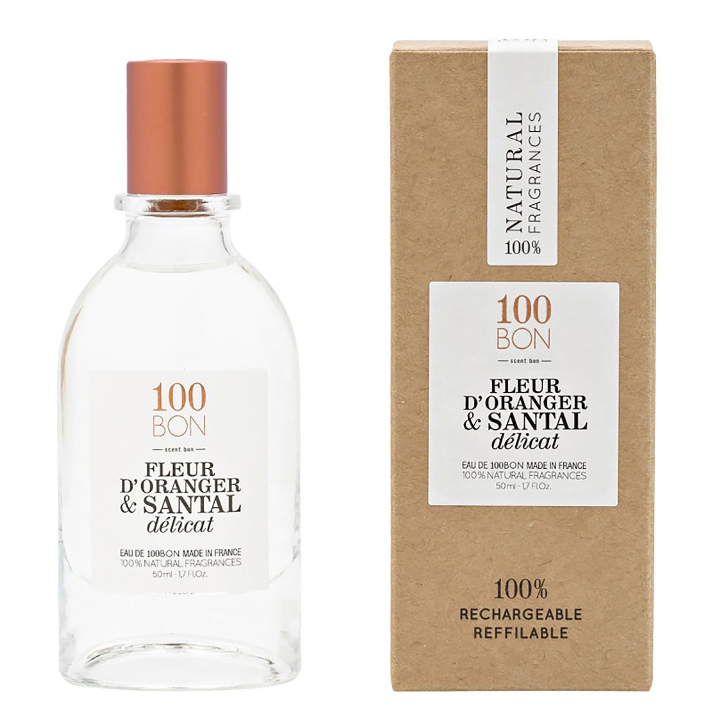 100BON FLEUR D'ORANGE & SANTAL DELECAT 100% NATURAL UNISEX FRAGRANCE SPRAY