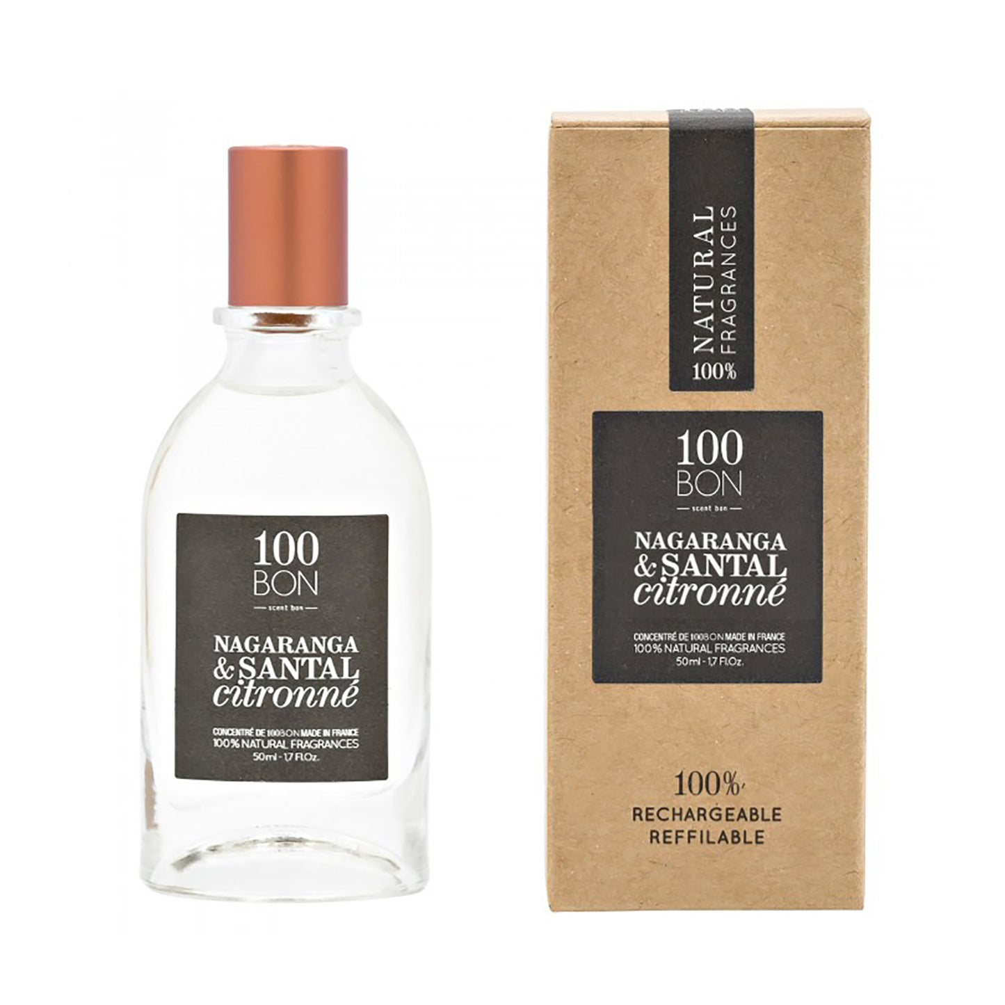 100BON NAGARANGA & SANTAL CITRONNE 100% NATURAL CONCENTRATE UNISEX FRAGRANCE SPRAY