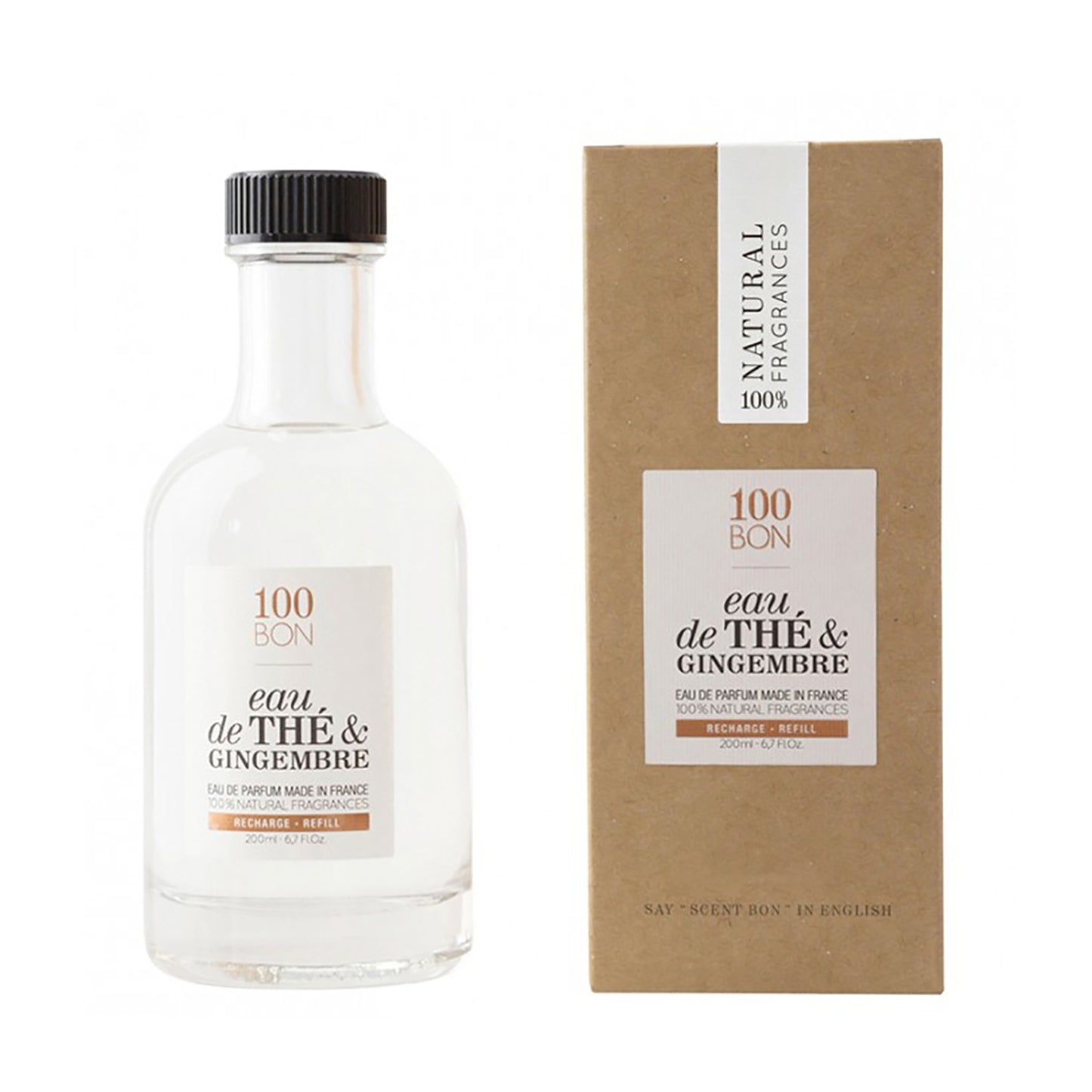 100BON EAU DE THE & GINGEMBRE 100% NATURAL FRAGRANCE REFILL